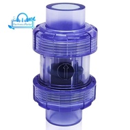Check Valve PVC Check Valve Sprinkler Check Valve 3/4 Inch True Union Check Valve Transparent  UPVC 
