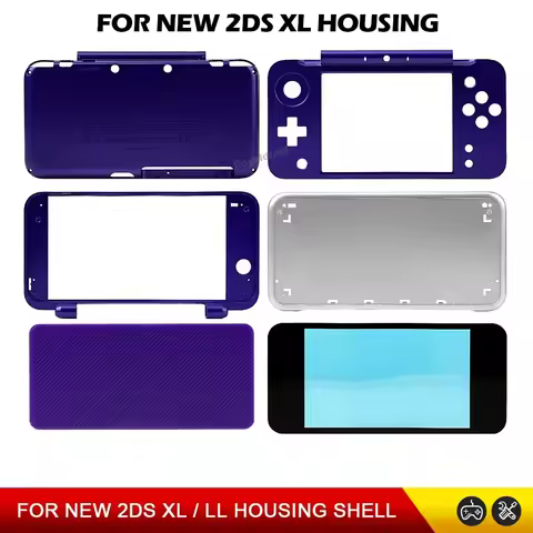 3 Colors For NEW 2DS XL 2DSXL LL Replacement Full Housing Shell Case Cover Shell Cover Case Purple f