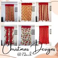 Christmas Design Curtain | Window/Door Curtain