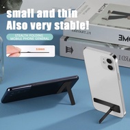1 Pc Ultra-Thin Mini Metal Folding Phone Holder / Alloy Invisible Mobile Stick Phone Back / Portable Desktop Phone Bracket