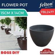 FELTON ROUND FLOWER POT FBL2477 / FBL2478 / FBL2479 FOR INDOOR OUTDOOR USE PASU BUNGA