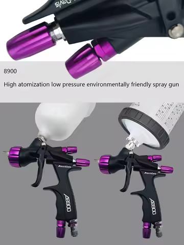 High Atomization Low Pressure Manual Paint Spray Gun, Automotive Sheet Metal Furniture Repair Spray 