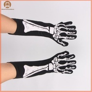 Abo  Halloween Skeleton Skeleton Gloves Tri Dark Wind Convex Gloves Skeleton Ghost Festival Costume 