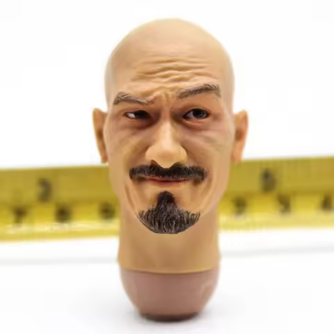 T26-25 1/6 Scale Asian Film Television Actor Karl Maka Head Sculpt Male Soldier Head Carving for 12I
