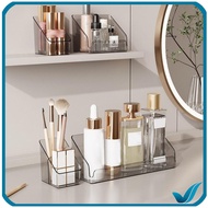 WAY2TOP No Punching Desktop Storage Box Save Space Self-adhesive Cosmetics Storage Rack Easy Installation Mirror Cabinet Organizer