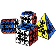 Qiyi Gear Cube 3x3x3 Magic Speed Cube Professional QiYi Gear Pyramid Cylindrical Cubo Magico Gear Ba