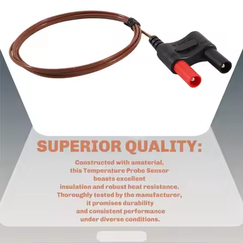 lillili 80BK-A Type K Thermocouple, Temperature Bead Probe for Fluke Multimeter F17B+ F116C F87-V F2