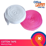PINK/WHITE COTTON TAPE