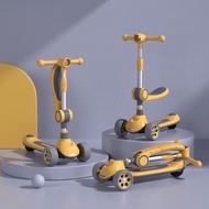 Baby Scooter 1-2-6-8 Years Old Children Over 1-2-6-8 Years Old Slippery Can Mount Foldable Children 