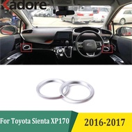 For Toyota Sienta XP170 2016 2017 Front Side Water Cup Holder Cover Sticker Bezel Frame Car Sticker 