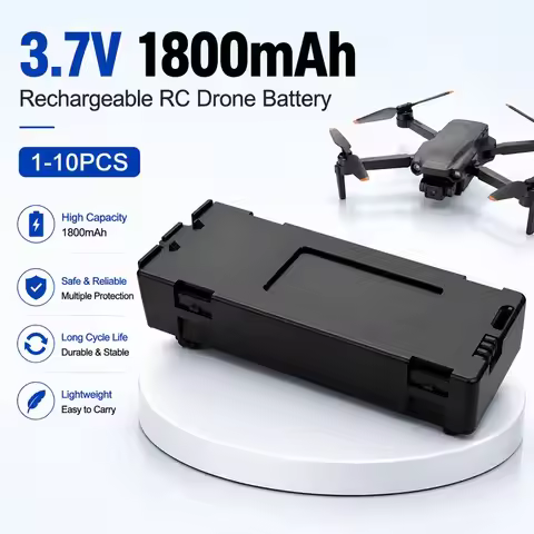 3.7V 1800mAh Rechargeable RC Drone Battery for E88 E99 P1 K3 P10 A13 S98 E525 High Magnification Hig