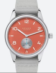 Nomos Club Date 38 Hodinkee Limited Edition  - Terracotta Red / New York