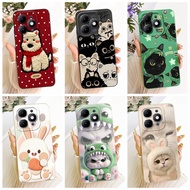 For Itel A90 A6610L Cute Cat Rabbit Cartoon Phone Casing ItelA90 Lens Protective Soft Silicone TPU C