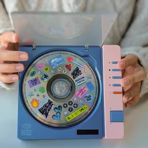 Syitren R300 CD Player Fashion Retro Portable Wireless Bluetooth HIFI Album Player Music Walkman Sup