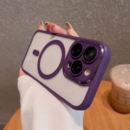 High Quality Compatible i-Phonê 15 Pro Max 15 Pro 15 Plus 15 Metal Magnetic Protect Camera Case