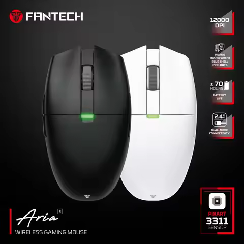 FANTECH Aria XD7E 2.4G Wireless Gaming Mouse PixArt 3311 1000Hz 59g Lightweight Gamer Mice For PC La
