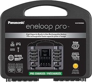 eneloop Panasonic K-KJ17KHC82A pro High Capacity Power Pack, 8AA, 2AAA, with "Advanced" Individual Battery Charger and Plastic Storage Case