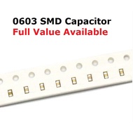 200PC 0603 22PF 33PF 47PF 100PF 220PF 330PF 470PF 1000PF 2200PF  SMD capacitor 50V 1/2.2NF 102/222  