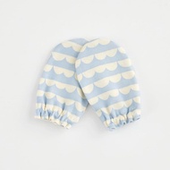 日本製 新生兒防抓手套 海波浪(海藍)【嬰兒寶寶純棉透氣手套】