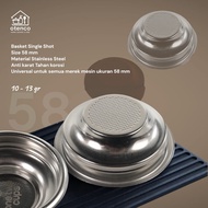 Single basket 58mm Portafilter basket single 58 mm non-pressurized single basket 58 mm basket no pre