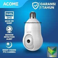 Acome APC8S Smart IP WiFi Camera CCTV 2.5K 1440P Kamera Bohlam E27