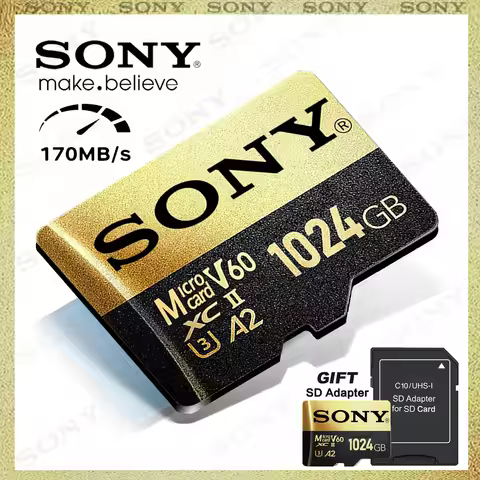 Sony Micro Flash SD Card Extreme SD Memory Card 128GB TF Flash Cards 1TB 512GB 256GB A2 U3 V30 SD Fo