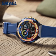 SMAEL  8118  Jam tangan elektronik lelaki ringan berfungsi berbilang, kalis air, sesuai untuk senama