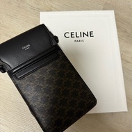 CELINE TRIOMPHE帆布手機包