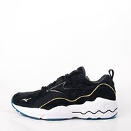 零碼出清~Mizuno 美津濃 WAVE RIDER 1 復刻版老爹鞋 復古跑鞋-黑 D1GA192609  現貨