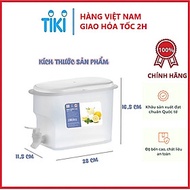Bình đựng nước có vòi 3,5L Việt Nhật , Bình đựng nước trà, nước trái cây để trong tủ lạnh- Hàng chín