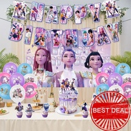 Kpop Demon Huntrix Party Decoration Demon Hunters Party Decor Pull Set Balloons Home Birthday G5z6