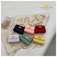 Kid Handbag Jelly Bag Sling Bag Crossbody Pearl Bag Beg Tangan Budak Kanak Wanita Children Bag Cute 