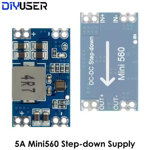 Mini560 5A DC-DC Mini560 PRO Step-Down Stabilized Voltage Supply Module 6-30V To 3.3V 5V 9V 12V
