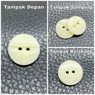 White outer buttons size 24L / 15mm EXPORT QUALITY FS374-24 Milk White