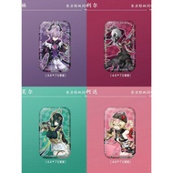 Anime Genshin Impact Jahoda Jahoda Aino Lauma Nefer Square Badge Button Brooch Pins Cosplay Collecti