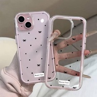 Ribbon Butterfly Art Case For iphone 15 14 13 12 11 16 7 8 X XS XR Pro Plus Max Casing Shockproof Ca