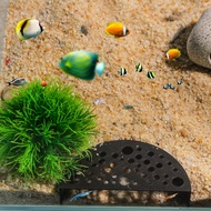 Underground Semi-circular Mesh Fish Shrimp Tunnel Cave Aquarium Fish Tank Decorate Cave