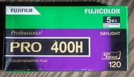 【降價】過期 富士FUJIFILM PRO 400H專業彩色負片120膠卷 (單捲價)