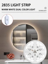 1 件 Usb 可調光 Led 燈條(暖白/冷白)適用於客廳、廚房、臥室、走廊、家居背景牆裝飾