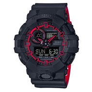 CASIO G-Shock Illuminator Digi-Analog Black - Red Mens Watch GA-700SE-1A4