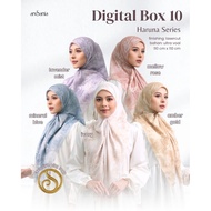 Ansania : Haruna series Square Hijab | Ultra veil | 110 cm x 110 cm | Lasercut lasercut