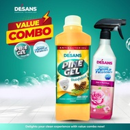 DESANS (KOMBO Lengkap) - Pine Gel | Mop Shine | Pewangi Ruang [3 Dalam 1]