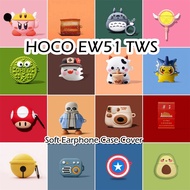 READY STOCK For HOCO EW51 TWS Case Trendy ideas Cartoon Soft Silicone Earphone Case Casing Cover NO.