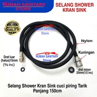 SELANG SHOWER KRAN SINK CUCI PIRING TARIK SELANG FLEXIBEL KRAN PANAS DINGIN TARIK-Garden25 shop