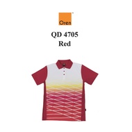 Oren Sport QD4705 Red NTMY.os Quick Dry Polo Microfiber Dri Fit Sublimated Jersey Collared Shirt