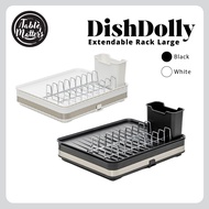 Table Matters - DishDolly Extendable Large Capacity Dish Drainer Rack [Dish Rack | Drainer Rack | Ki