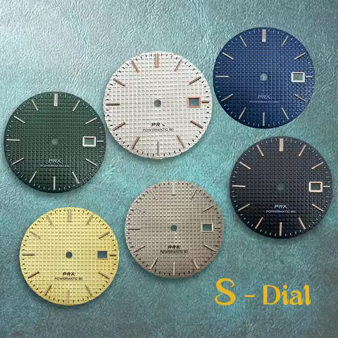 31.8mm S Logo New P-RX NH35 Dial Suitable For NH36 Japan Movement Green Luminous AP Watch Modificati