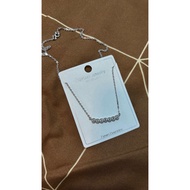 Diamond Silver Necklace Diamond Necklace Silver NEW