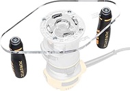 POWERTEC Dual Grip Router Base Plate 6” x 11” Clear Acrylic Large Sub Base with Predrilled Holes for