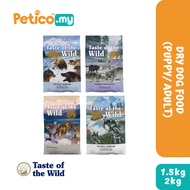 Taste of the Wild 1.5kg /2kg Dry Dog Food (Lamb/ Fowl/ Salmon/ Venison/ Puppy)